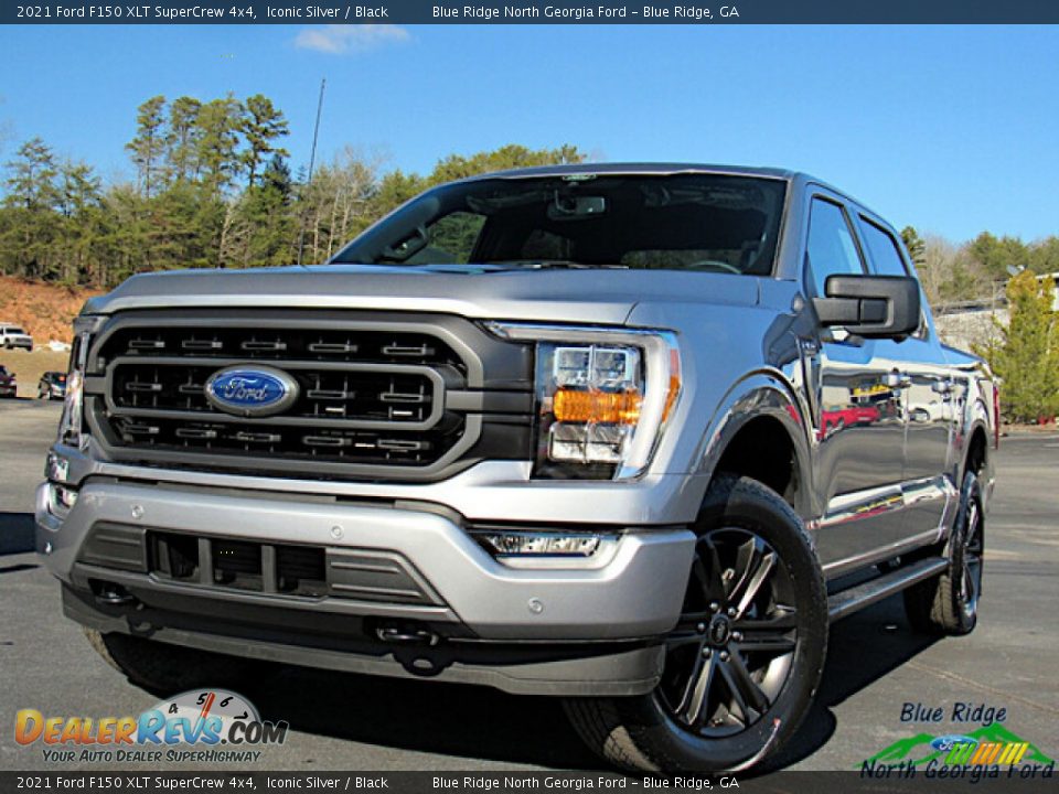 2021 Ford F150 XLT SuperCrew 4x4 Iconic Silver / Black Photo #1