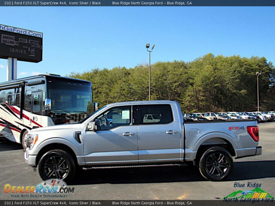 2021 Ford F150 XLT SuperCrew 4x4 Iconic Silver / Black Photo #2