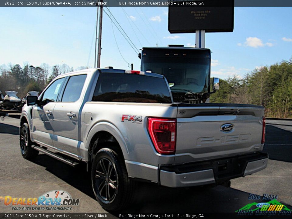 2021 Ford F150 XLT SuperCrew 4x4 Iconic Silver / Black Photo #3