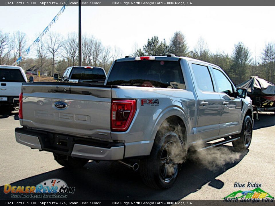 2021 Ford F150 XLT SuperCrew 4x4 Iconic Silver / Black Photo #5