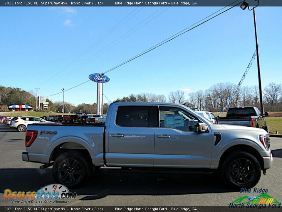 2021 Ford F150 XLT SuperCrew 4x4 Iconic Silver / Black Photo #6