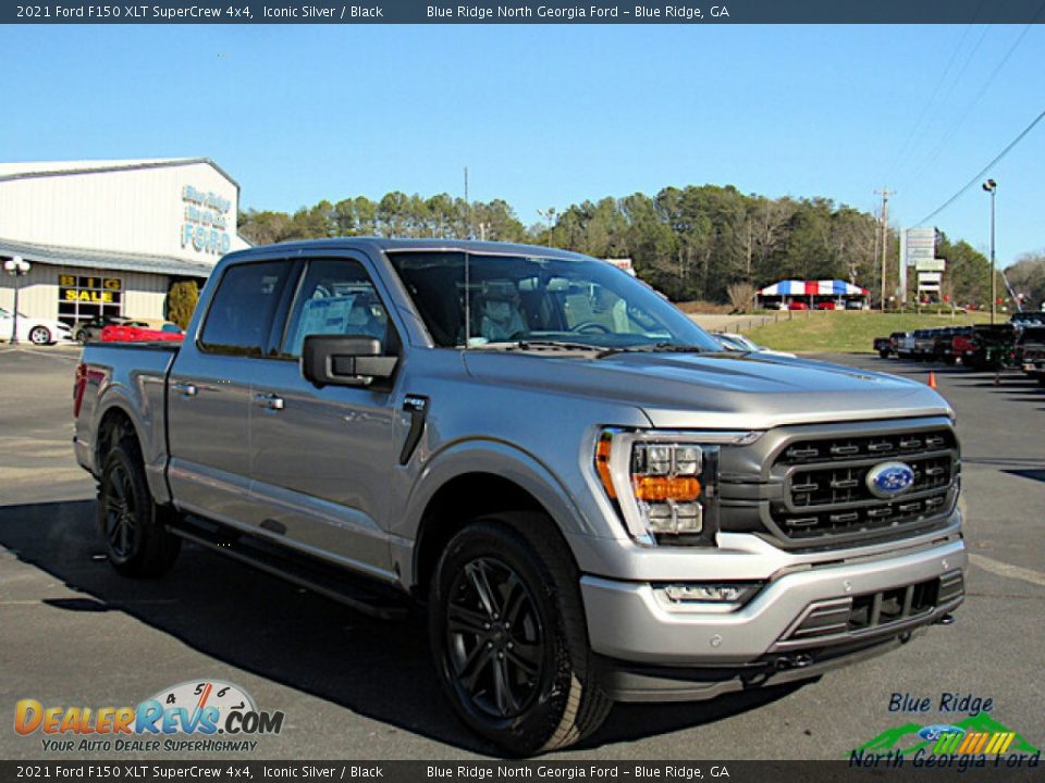 2021 Ford F150 XLT SuperCrew 4x4 Iconic Silver / Black Photo #7