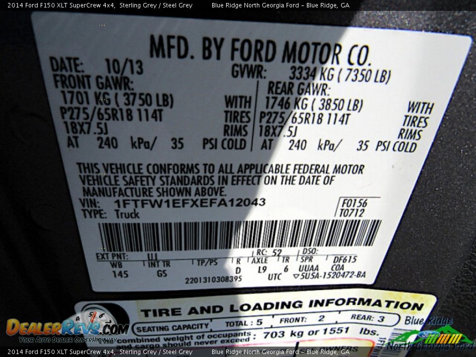 2014 Ford F150 XLT SuperCrew 4x4 Sterling Grey / Steel Grey Photo #22