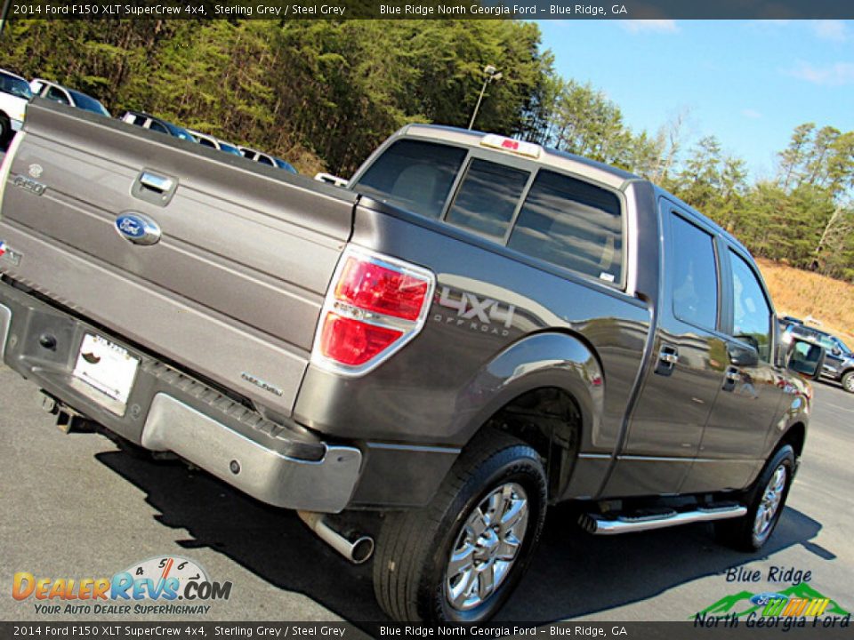 2014 Ford F150 XLT SuperCrew 4x4 Sterling Grey / Steel Grey Photo #25