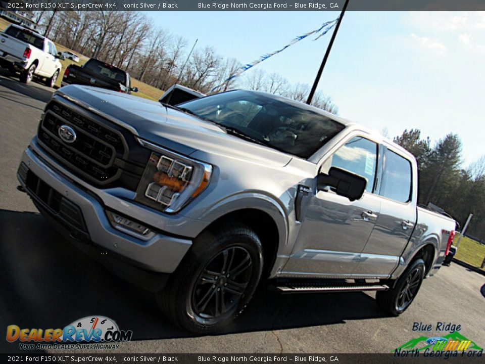 2021 Ford F150 XLT SuperCrew 4x4 Iconic Silver / Black Photo #28