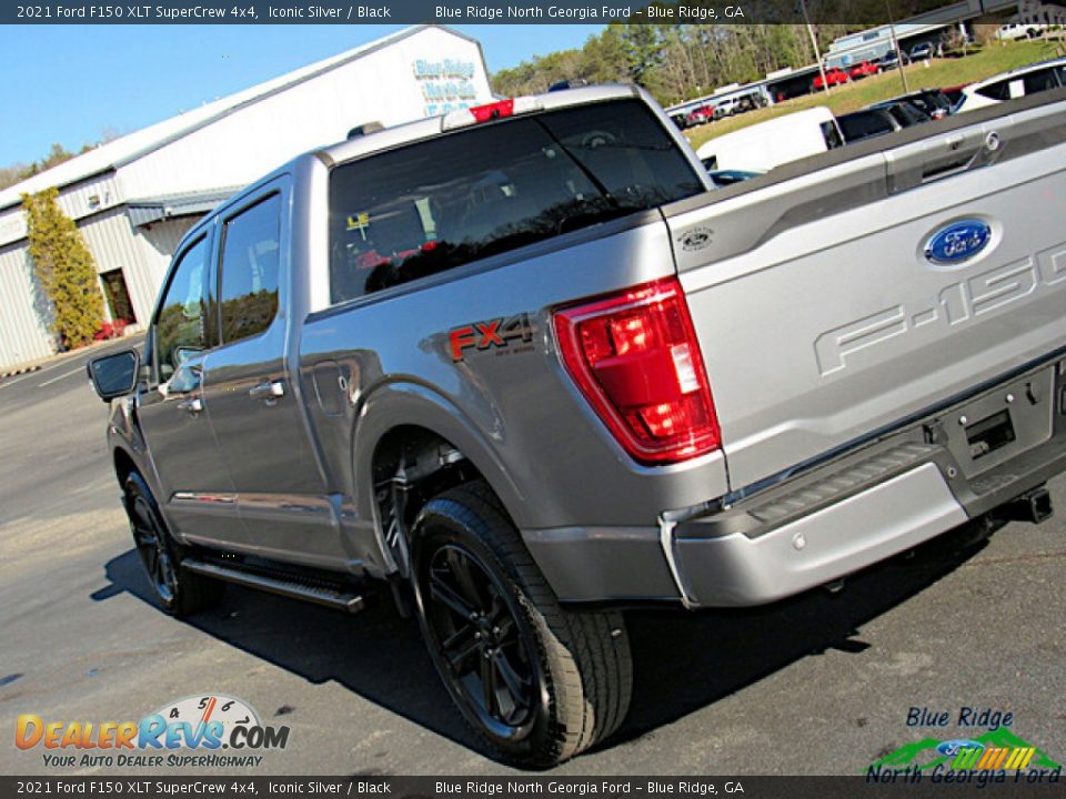 2021 Ford F150 XLT SuperCrew 4x4 Iconic Silver / Black Photo #31