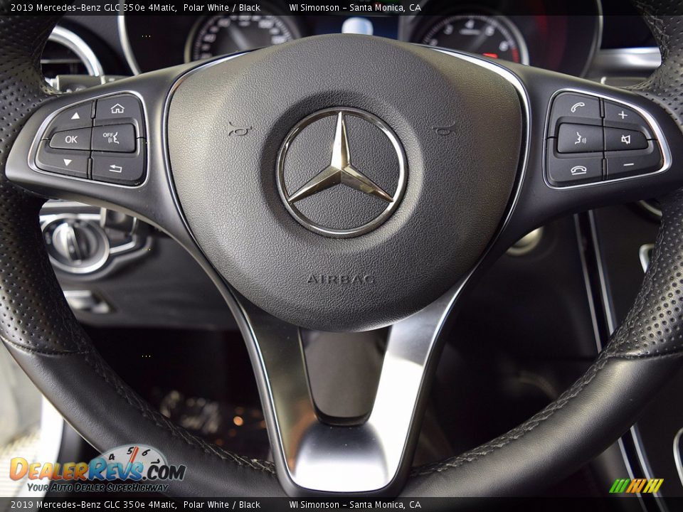 2019 Mercedes-Benz GLC 350e 4Matic Polar White / Black Photo #17