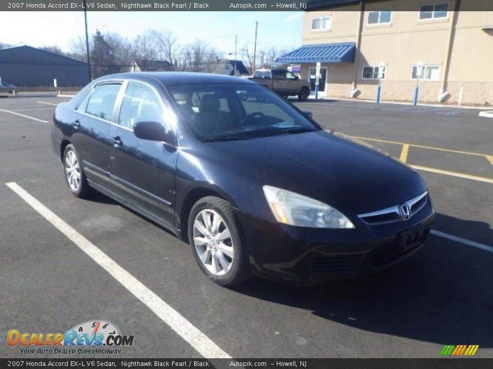 2007 Honda Accord EX-L V6 Sedan Nighthawk Black Pearl / Black Photo #2