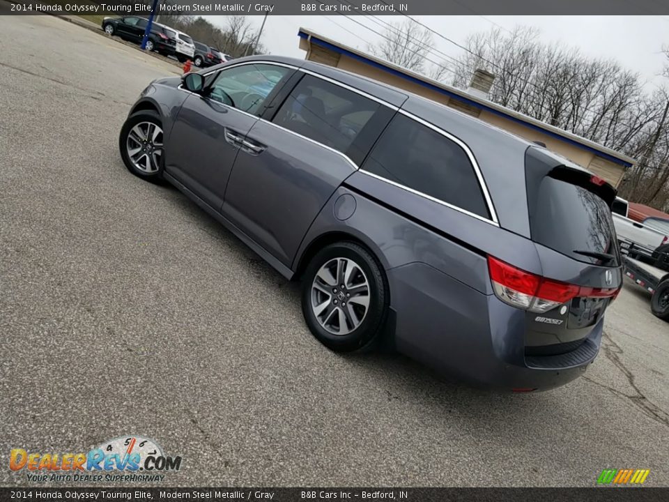 2014 Honda Odyssey Touring Elite Modern Steel Metallic / Gray Photo #3