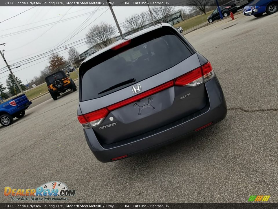 2014 Honda Odyssey Touring Elite Modern Steel Metallic / Gray Photo #4