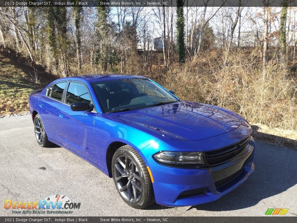 2021 Dodge Charger SXT Indigo Blue / Black Photo #4