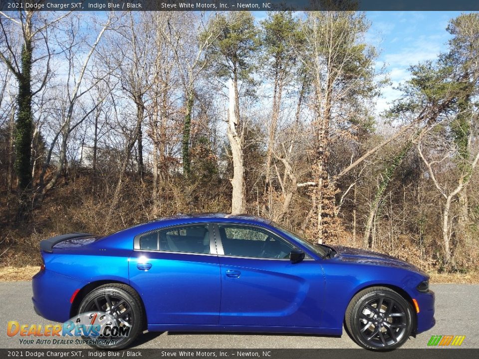 2021 Dodge Charger SXT Indigo Blue / Black Photo #5