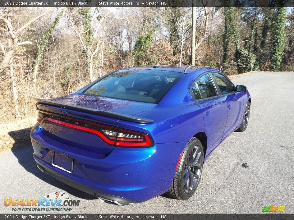 2021 Dodge Charger SXT Indigo Blue / Black Photo #6