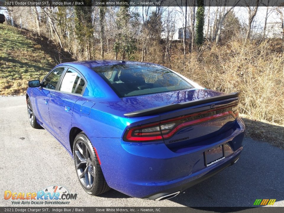 2021 Dodge Charger SXT Indigo Blue / Black Photo #8