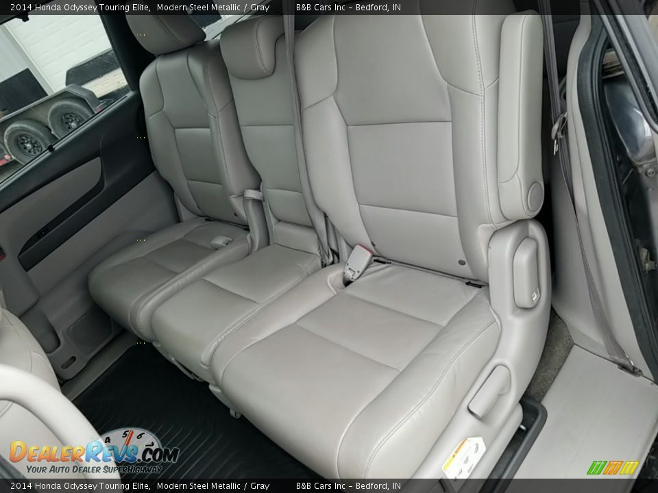 2014 Honda Odyssey Touring Elite Modern Steel Metallic / Gray Photo #22