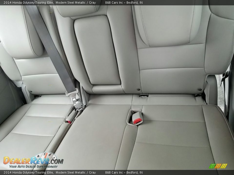 2014 Honda Odyssey Touring Elite Modern Steel Metallic / Gray Photo #23