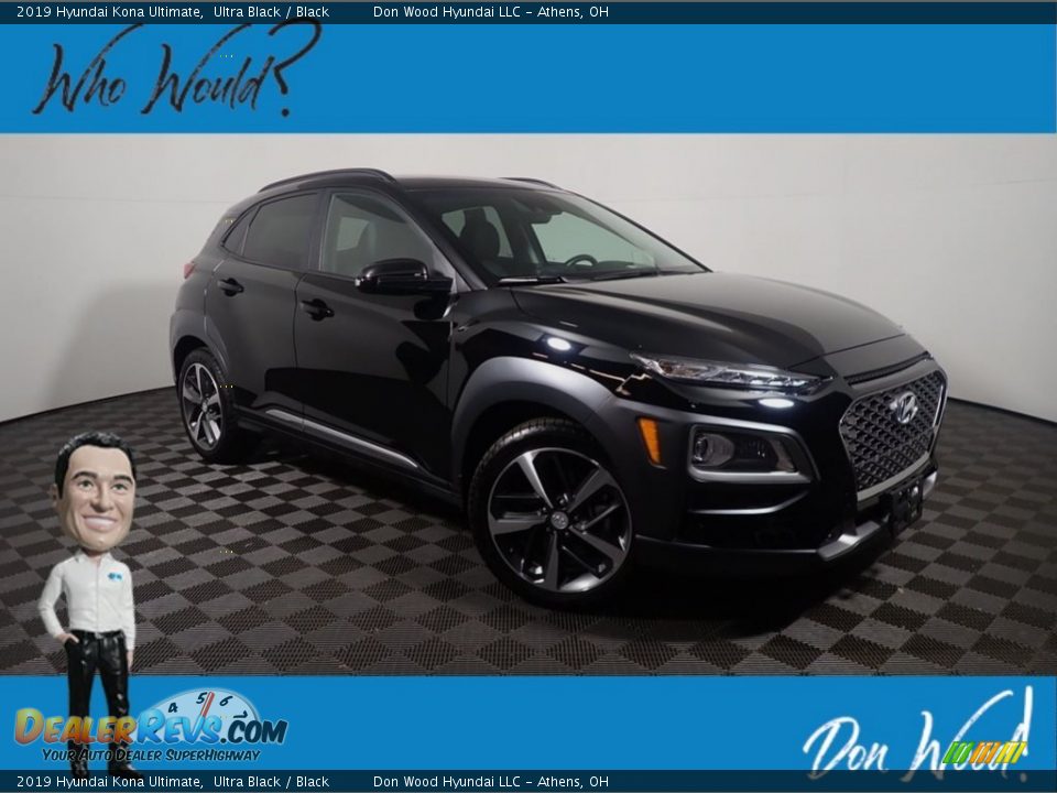 2019 Hyundai Kona Ultimate Ultra Black / Black Photo #1