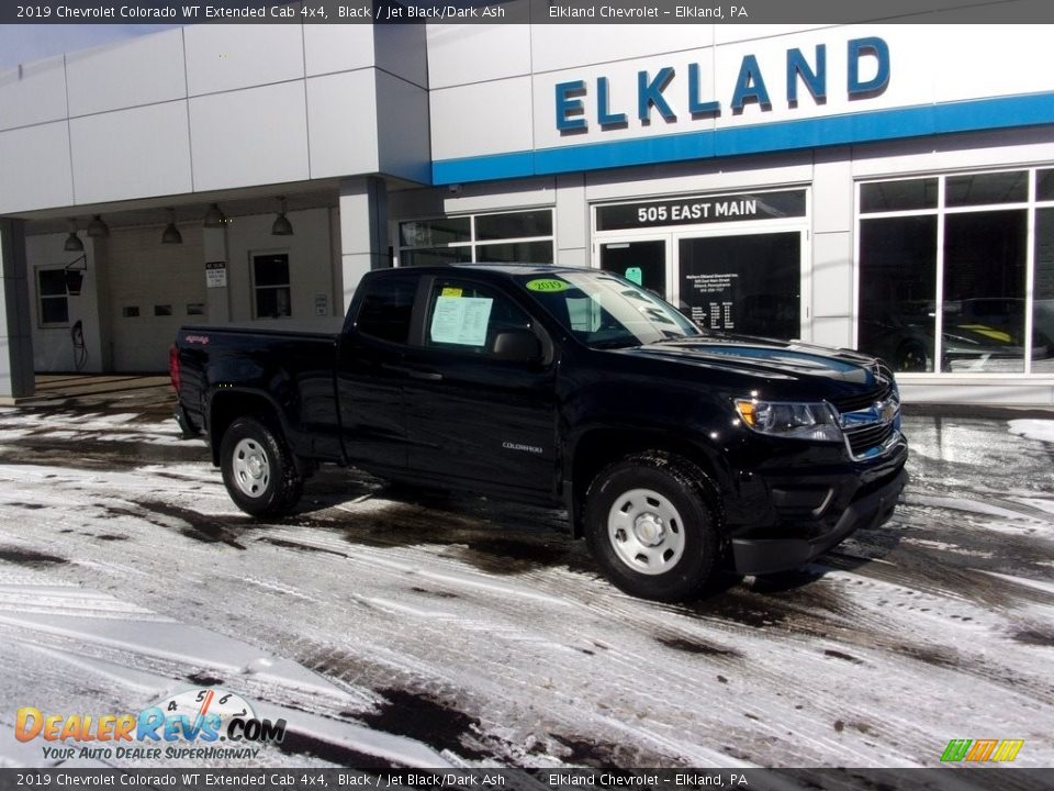 2019 Chevrolet Colorado WT Extended Cab 4x4 Black / Jet Black/Dark Ash Photo #1