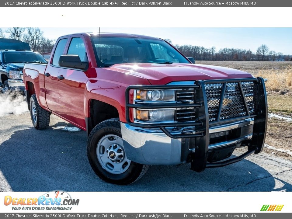 2017 Chevrolet Silverado 2500HD Work Truck Double Cab 4x4 Red Hot / Dark Ash/Jet Black Photo #1