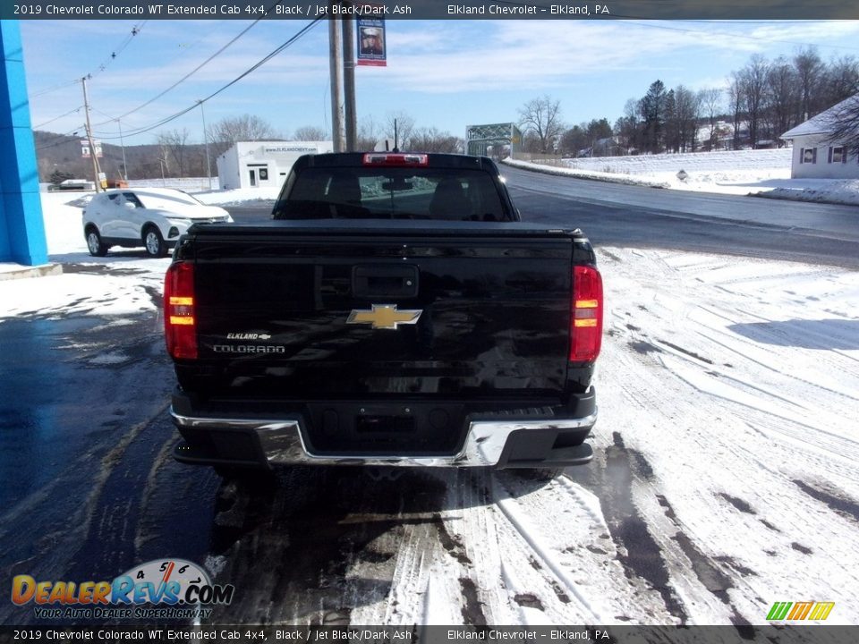 2019 Chevrolet Colorado WT Extended Cab 4x4 Black / Jet Black/Dark Ash Photo #4