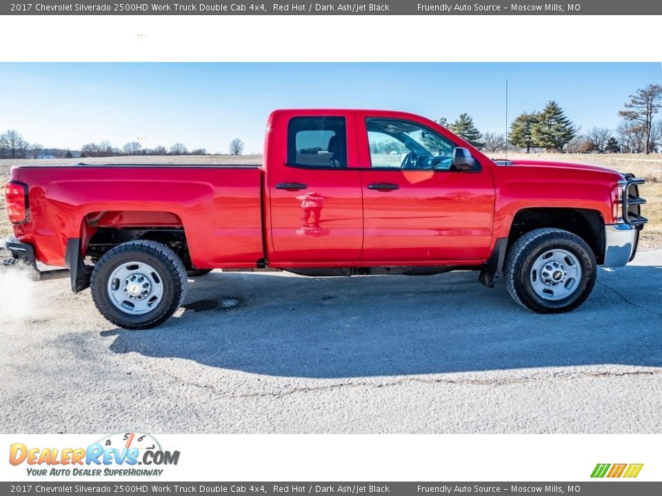 2017 Chevrolet Silverado 2500HD Work Truck Double Cab 4x4 Red Hot / Dark Ash/Jet Black Photo #3