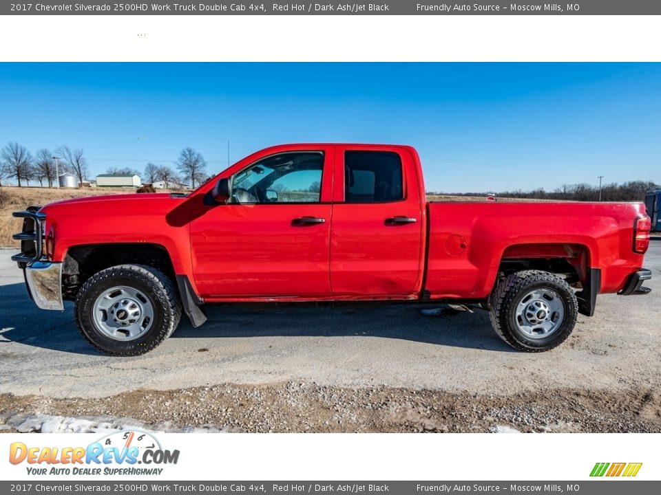 2017 Chevrolet Silverado 2500HD Work Truck Double Cab 4x4 Red Hot / Dark Ash/Jet Black Photo #5