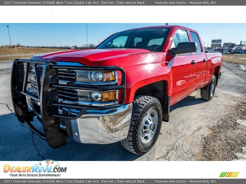 2017 Chevrolet Silverado 2500HD Work Truck Double Cab 4x4 Red Hot / Dark Ash/Jet Black Photo #6