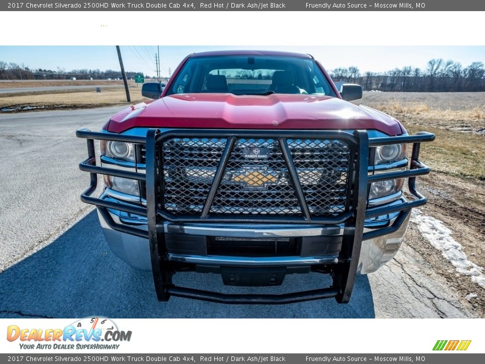 2017 Chevrolet Silverado 2500HD Work Truck Double Cab 4x4 Red Hot / Dark Ash/Jet Black Photo #7