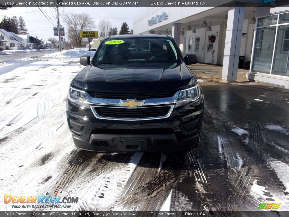 2019 Chevrolet Colorado WT Extended Cab 4x4 Black / Jet Black/Dark Ash Photo #8