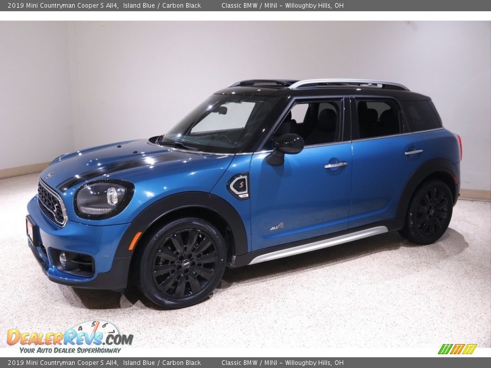 2019 Mini Countryman Cooper S All4 Island Blue / Carbon Black Photo #3