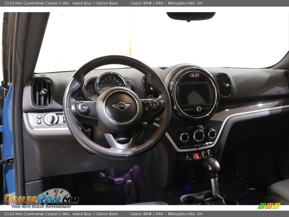 2019 Mini Countryman Cooper S All4 Island Blue / Carbon Black Photo #6