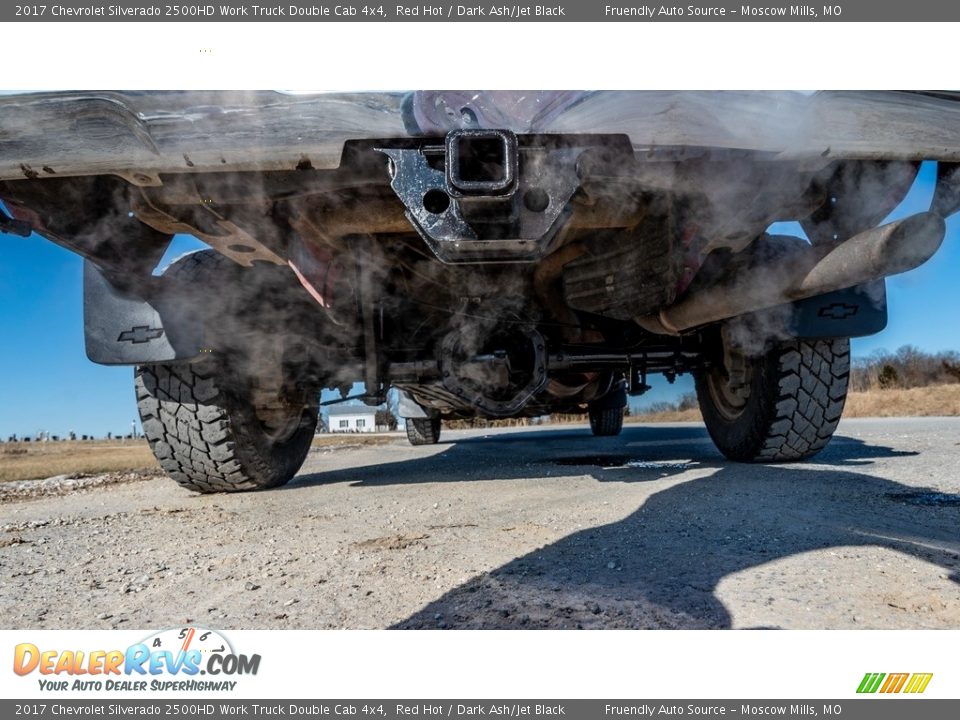 2017 Chevrolet Silverado 2500HD Work Truck Double Cab 4x4 Red Hot / Dark Ash/Jet Black Photo #11