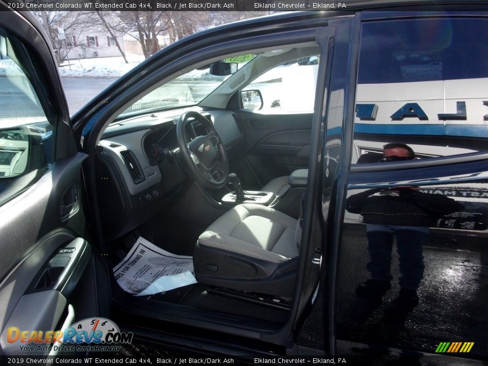 2019 Chevrolet Colorado WT Extended Cab 4x4 Black / Jet Black/Dark Ash Photo #11