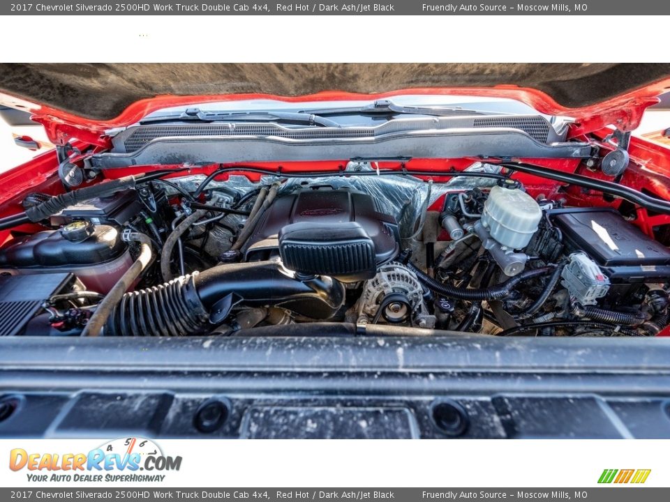 2017 Chevrolet Silverado 2500HD Work Truck Double Cab 4x4 Red Hot / Dark Ash/Jet Black Photo #14