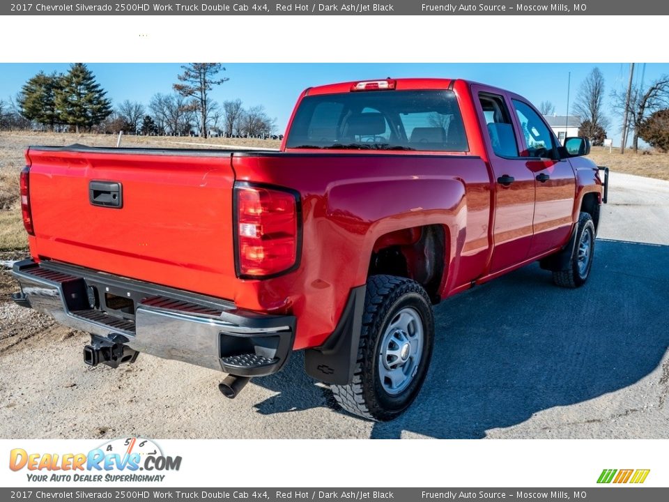 2017 Chevrolet Silverado 2500HD Work Truck Double Cab 4x4 Red Hot / Dark Ash/Jet Black Photo #19