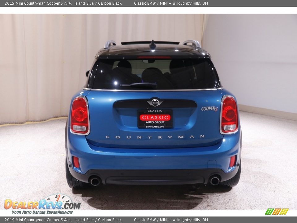 2019 Mini Countryman Cooper S All4 Island Blue / Carbon Black Photo #17