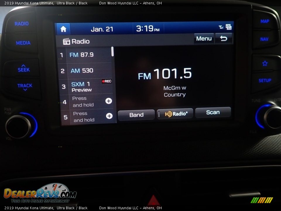 2019 Hyundai Kona Ultimate Ultra Black / Black Photo #28