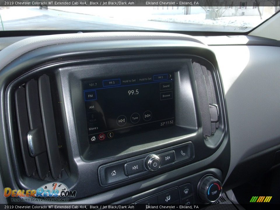 2019 Chevrolet Colorado WT Extended Cab 4x4 Black / Jet Black/Dark Ash Photo #22
