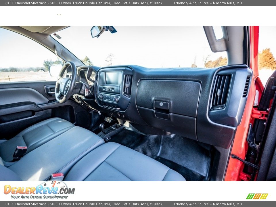 2017 Chevrolet Silverado 2500HD Work Truck Double Cab 4x4 Red Hot / Dark Ash/Jet Black Photo #23