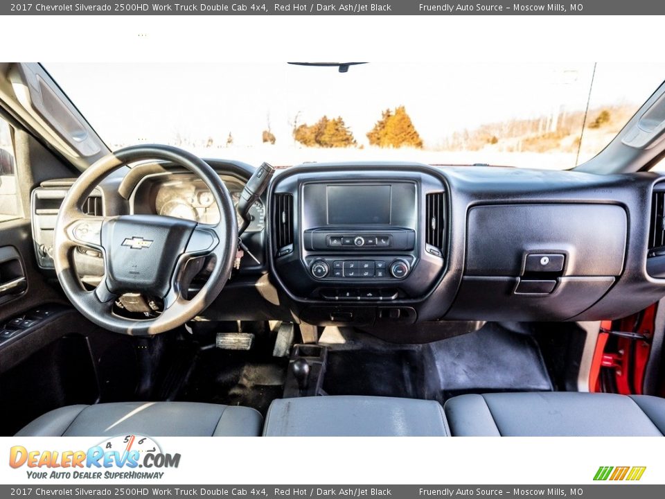 2017 Chevrolet Silverado 2500HD Work Truck Double Cab 4x4 Red Hot / Dark Ash/Jet Black Photo #26