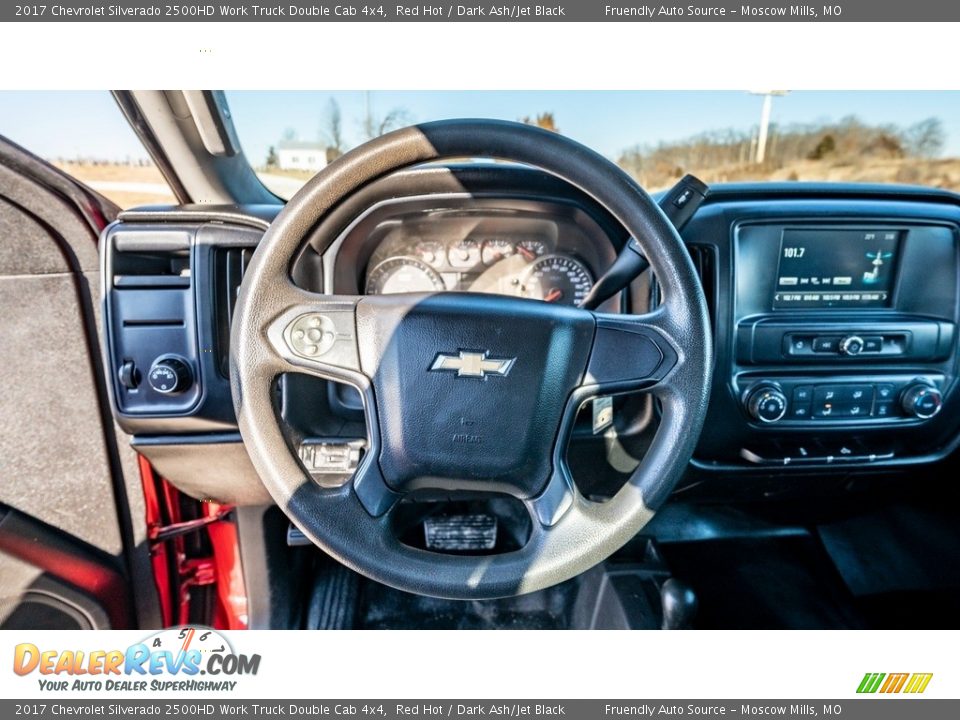 2017 Chevrolet Silverado 2500HD Work Truck Double Cab 4x4 Red Hot / Dark Ash/Jet Black Photo #27