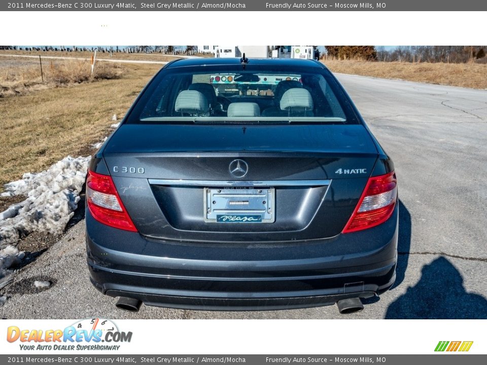 2011 Mercedes-Benz C 300 Luxury 4Matic Steel Grey Metallic / Almond/Mocha Photo #5