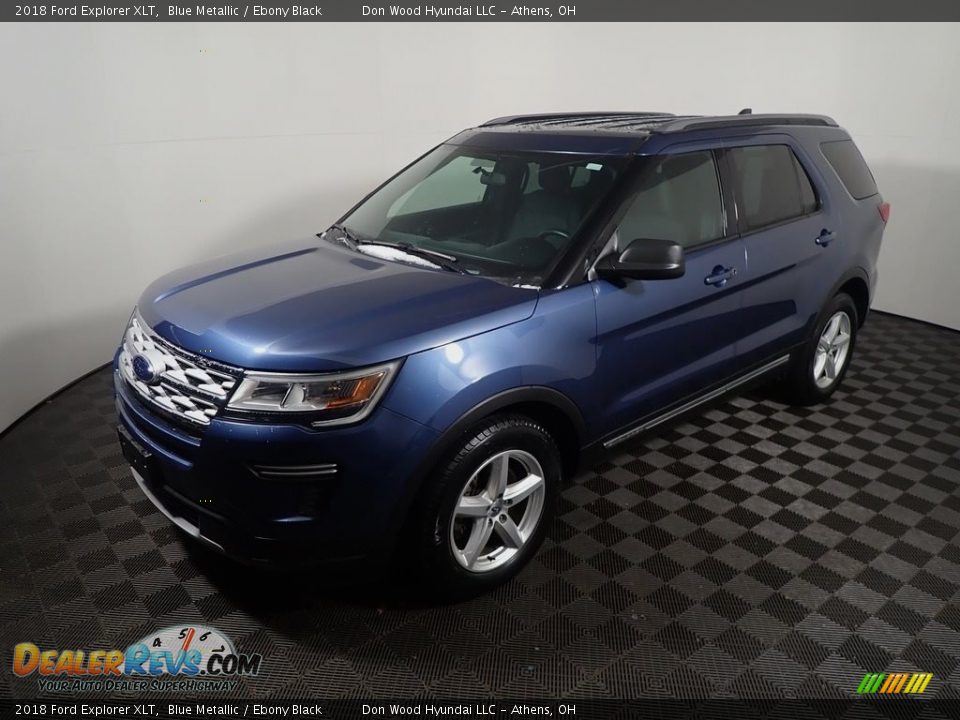 2018 Ford Explorer XLT Blue Metallic / Ebony Black Photo #9