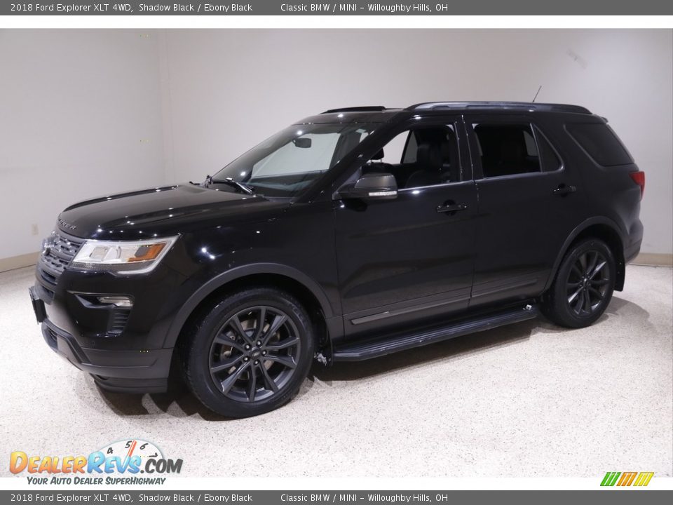 2018 Ford Explorer XLT 4WD Shadow Black / Ebony Black Photo #3