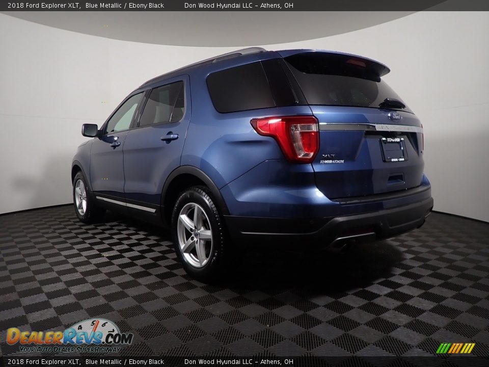 2018 Ford Explorer XLT Blue Metallic / Ebony Black Photo #11