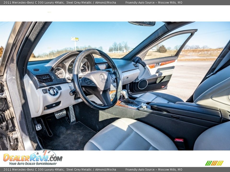 2011 Mercedes-Benz C 300 Luxury 4Matic Steel Grey Metallic / Almond/Mocha Photo #19