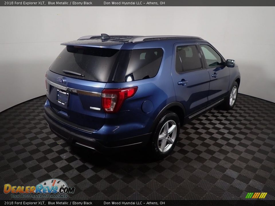 2018 Ford Explorer XLT Blue Metallic / Ebony Black Photo #17