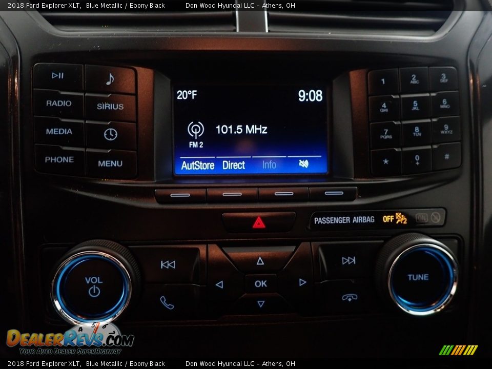 2018 Ford Explorer XLT Blue Metallic / Ebony Black Photo #27