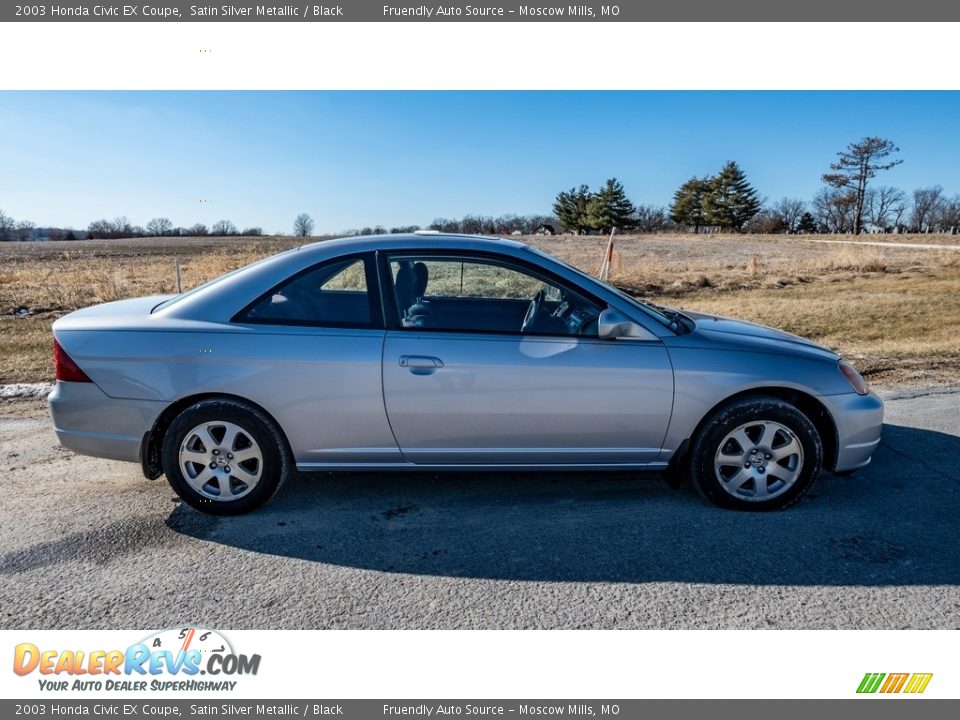 2003 Honda Civic EX Coupe Satin Silver Metallic / Black Photo #3