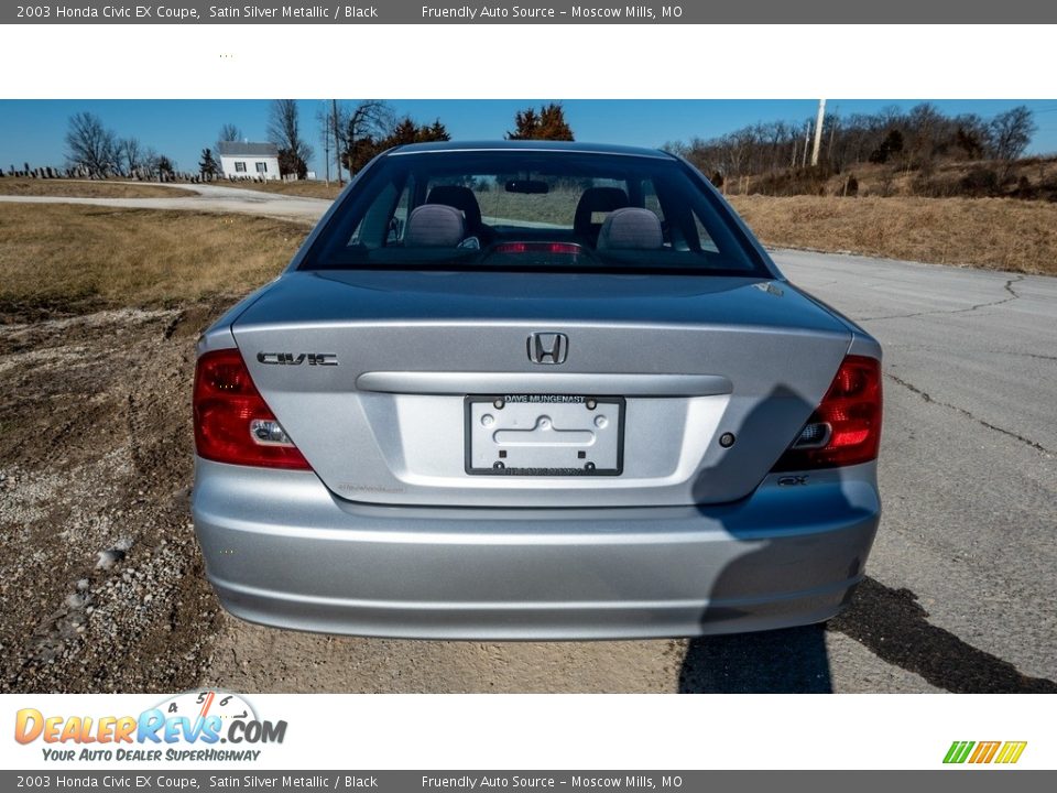 2003 Honda Civic EX Coupe Satin Silver Metallic / Black Photo #5